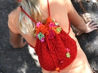 My Little CityGirl Floral Crochet Backpack